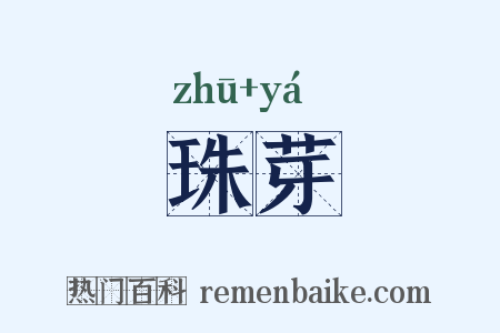 珠芽是什么意思的图片